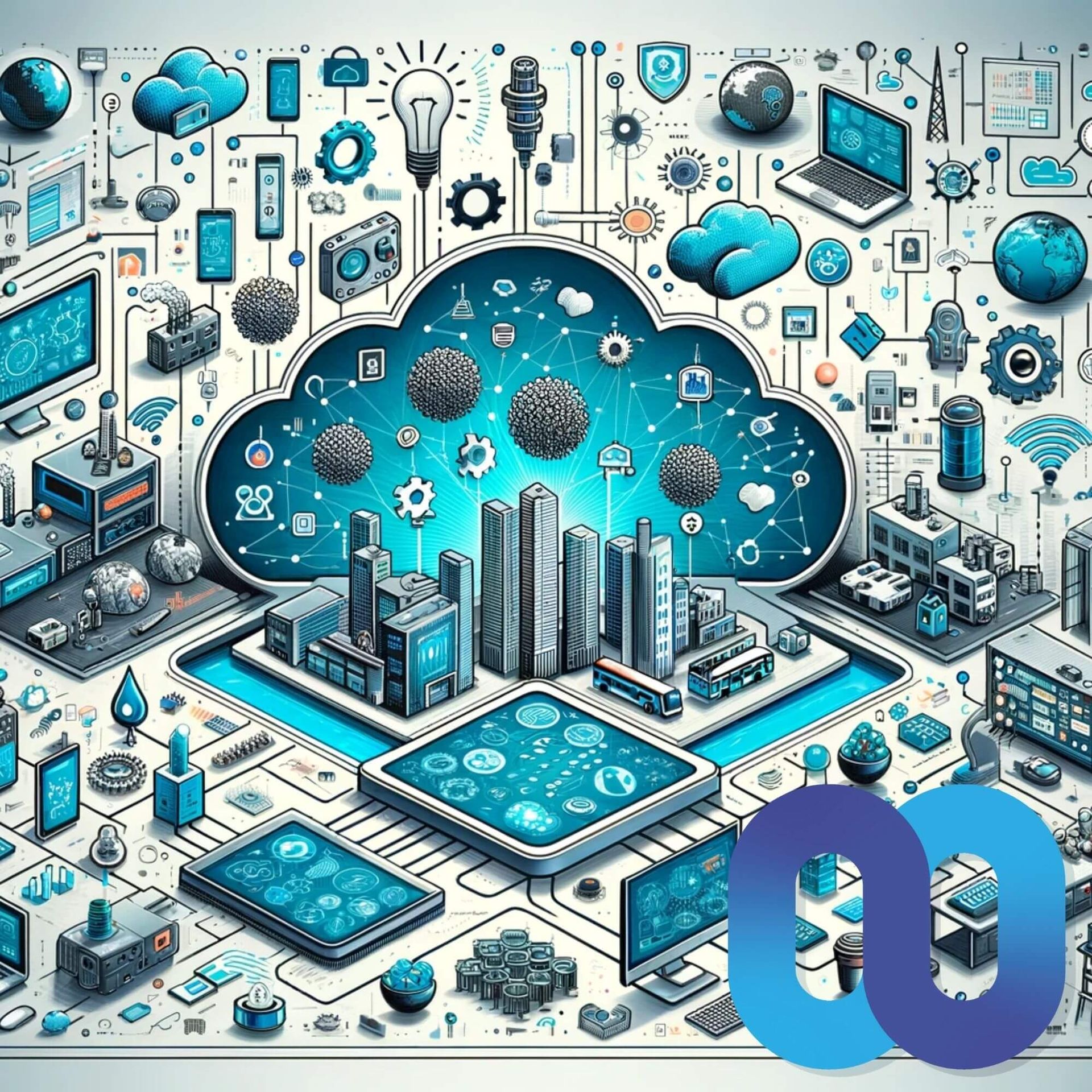 Illustration demonstrating scalable middleware and how it empowers businesses 