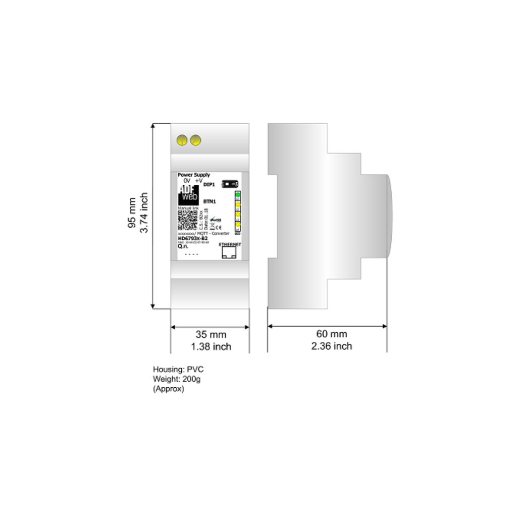 Modbus RS485 to MQTT