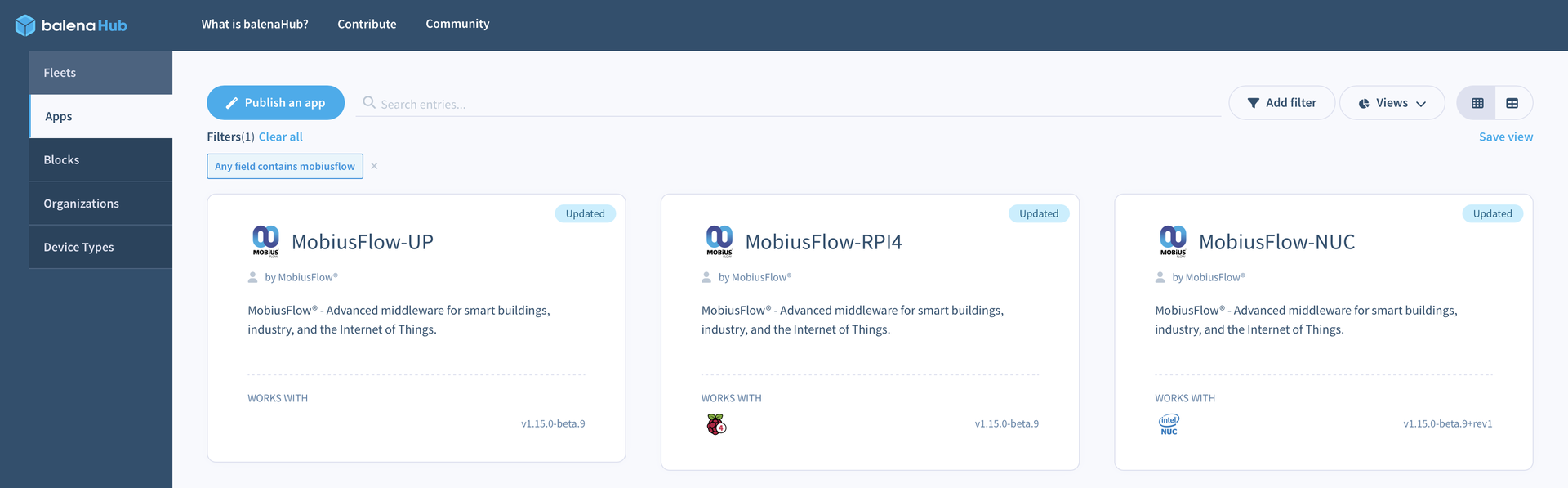 Deploy MobiusFlow via Balena.io